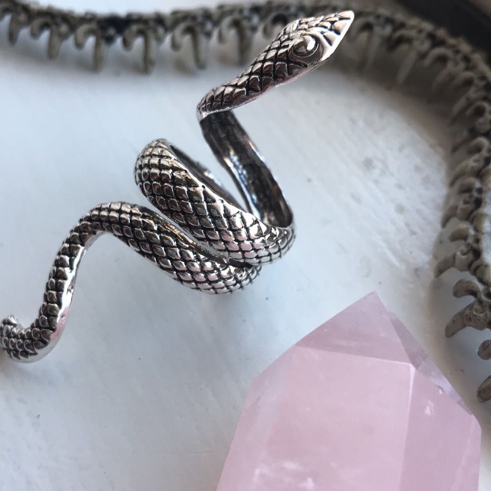 Silver snake ring - Picture 2 of 3